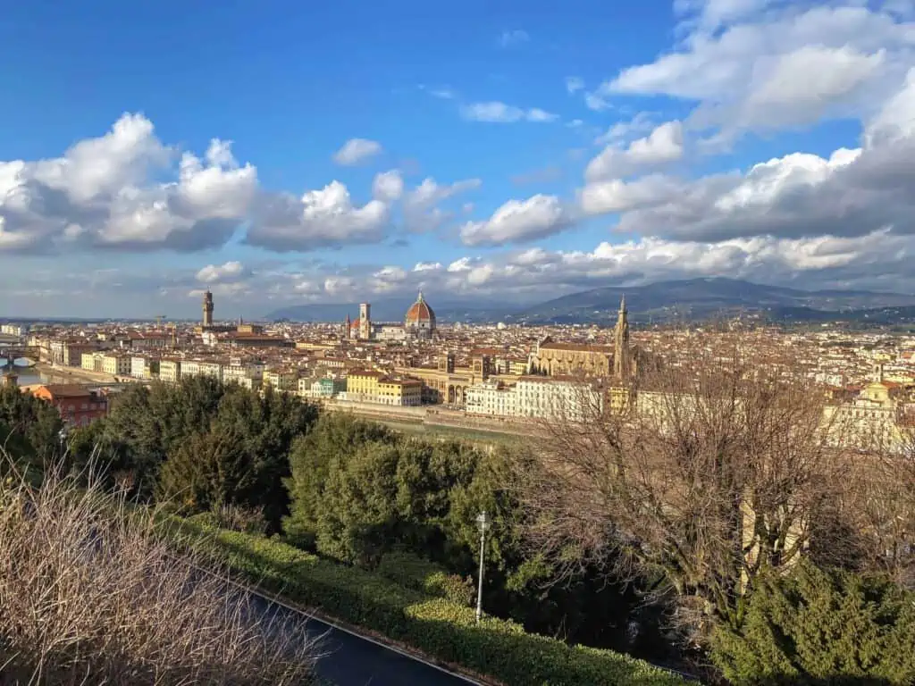 View from Piazzale Michelangelo in Florence, Italy.