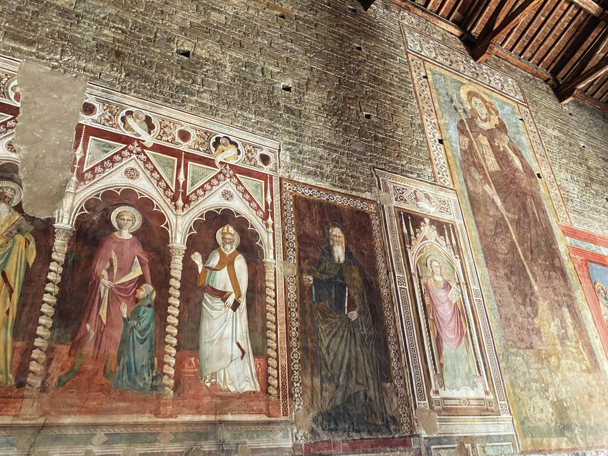 Frescoes in the Basilica of San Miniato al Monte in Florence, Italy.
